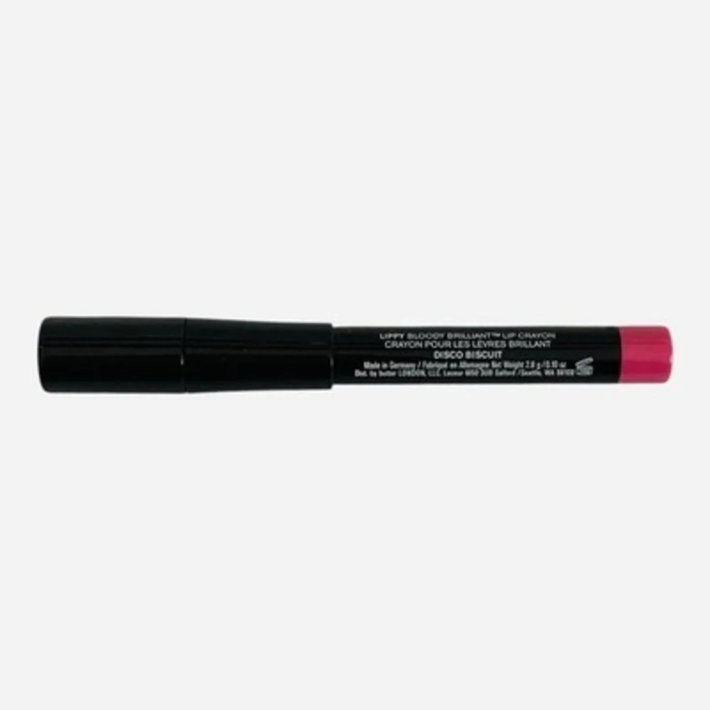 Butter London Lippy Bloody Brilliant Lip Crayon Disco Biscuit Pink W/ Sharpener
